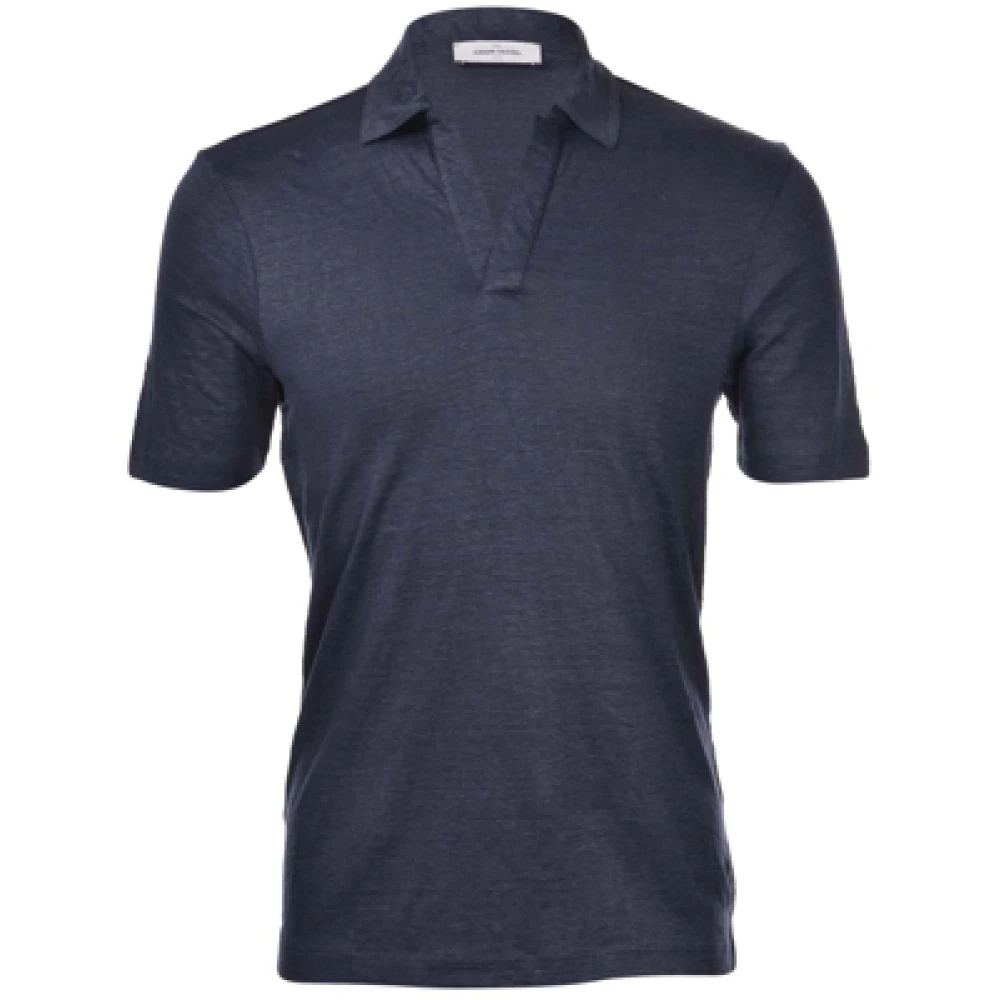 Gran Sasso Polo Shirt Blue Heren