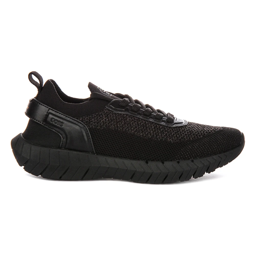 Hugo Men's Black Sneakers, 8 Uk, Motion Knit Sneaker