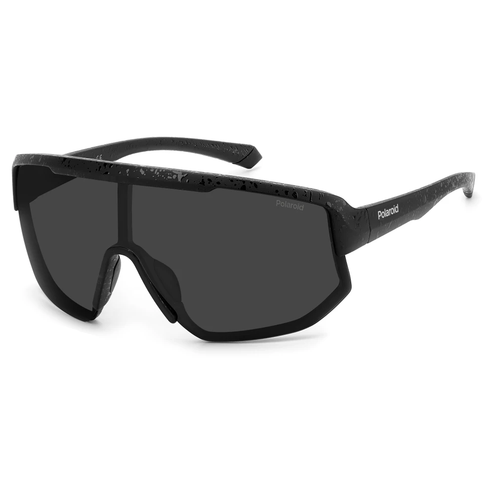 Polaroid Unisex Black Sunglasses, One Size, Matte Sunglasses With Grey Polarized