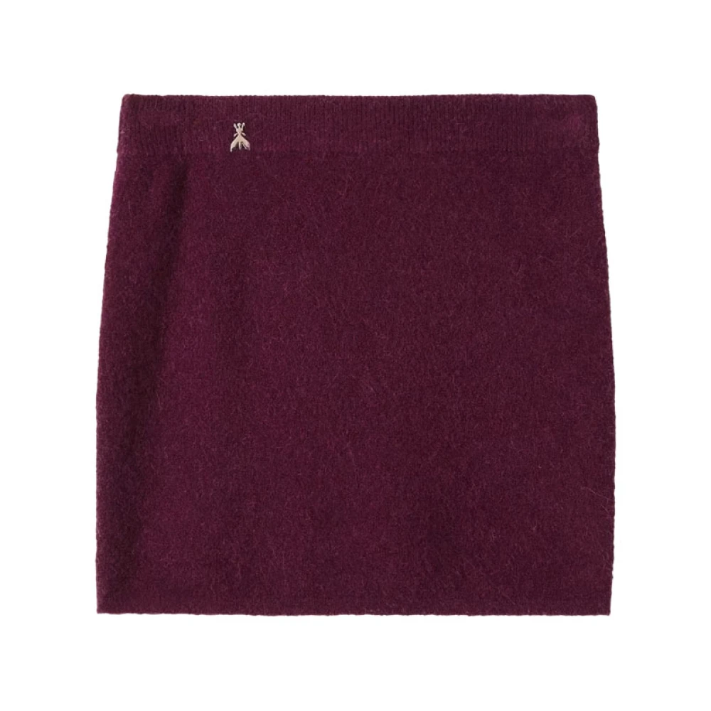 Patrizia Pepe Femme Rouge Jupes, Taille: 40 Fr Mini-Jupe En Maille