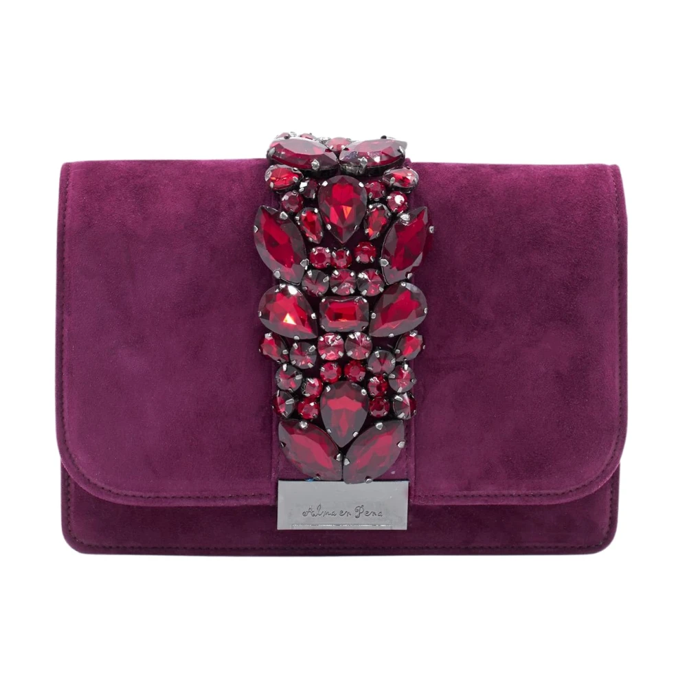 Alma en Pena Schoudertas met Juweeldetail Red Dames