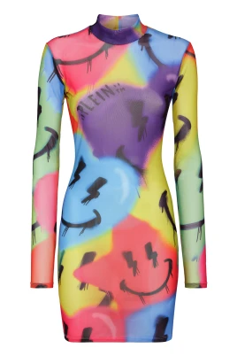 Mini Dress LS Smile
