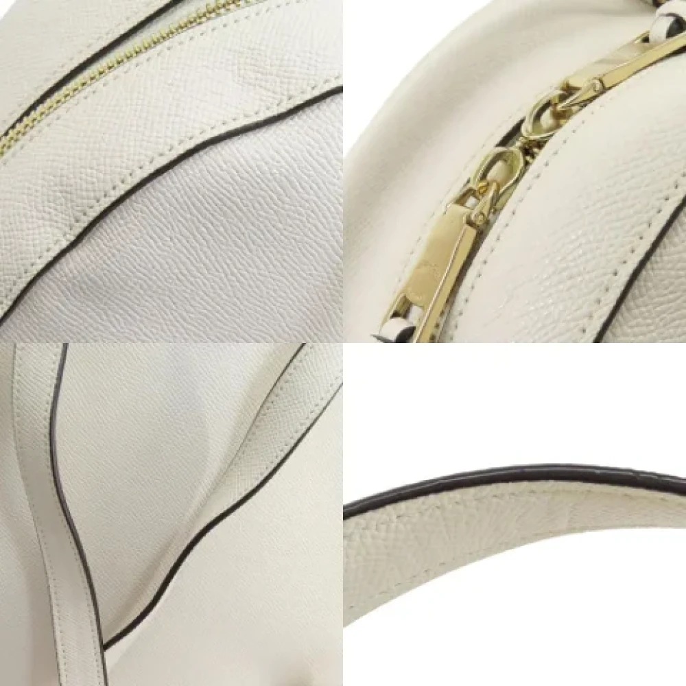 Coach Pre-owned Leather backpacks White Dames
