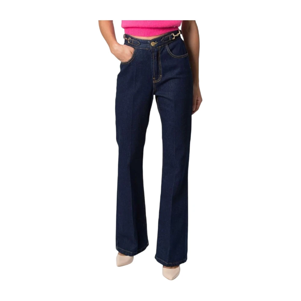 Kocca Klassieke Boot-cut Jeans voor Vrouwen Blue Dames