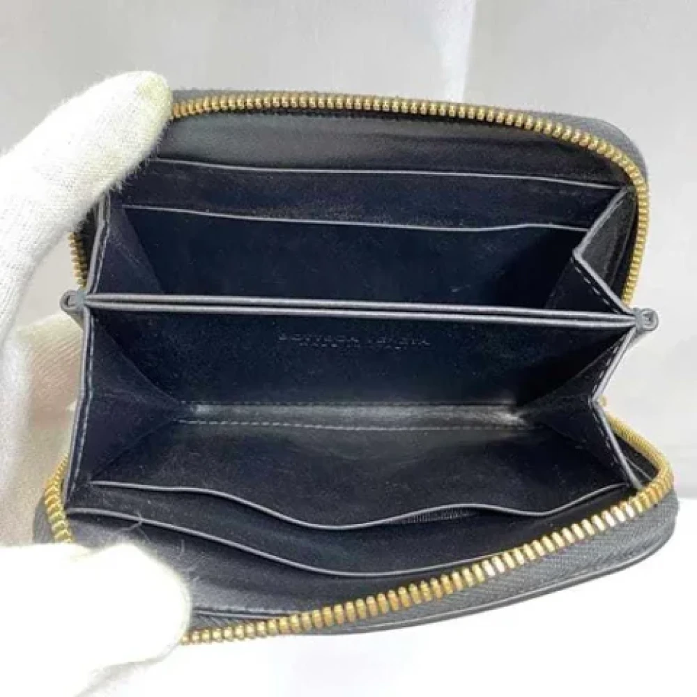Bottega Veneta Vintage Pre-owned Leather wallets Black Dames