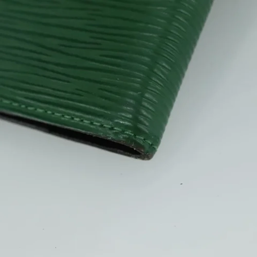 Louis Vuitton Vintage Pre-owned Leather home-office Green Dames