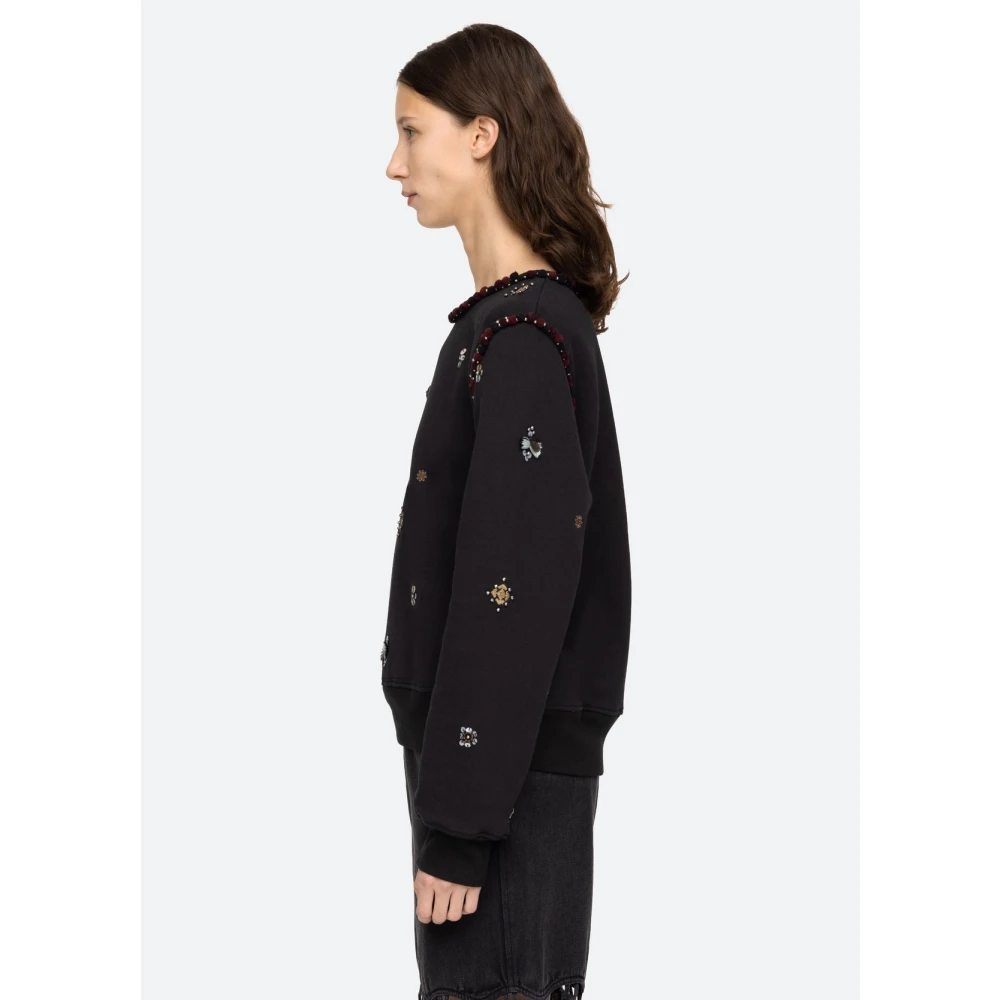 Sea NY Geborduurde Maja Sweater Black Dames