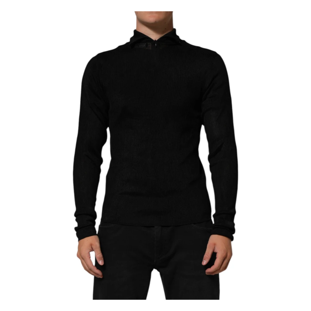 Dolce & Gabbana Men's Black Turtle Neck Pullover Sweater