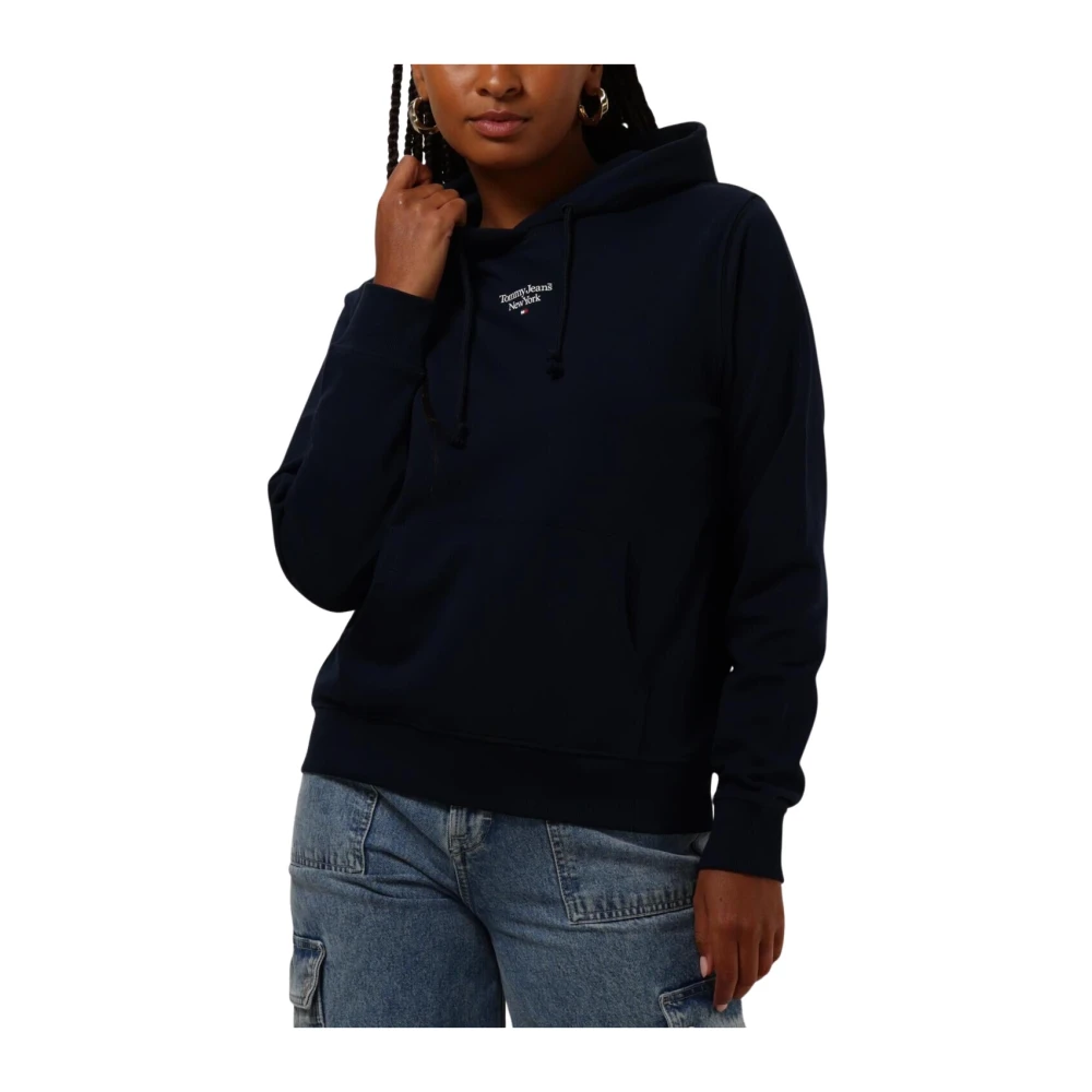 TOMMY JEANS Dames Truien & Vesten Tjw Essential Logo 2 Hoodie Donkerblauw