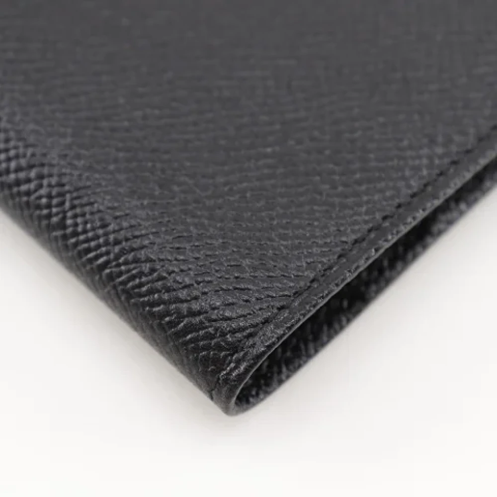 Bvlgari Vintage Pre-owned Leather wallets Black Dames