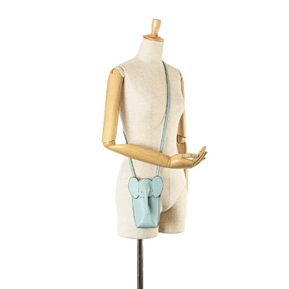 Loewe Pre-owned Leather shoulder-bags Blue Dames