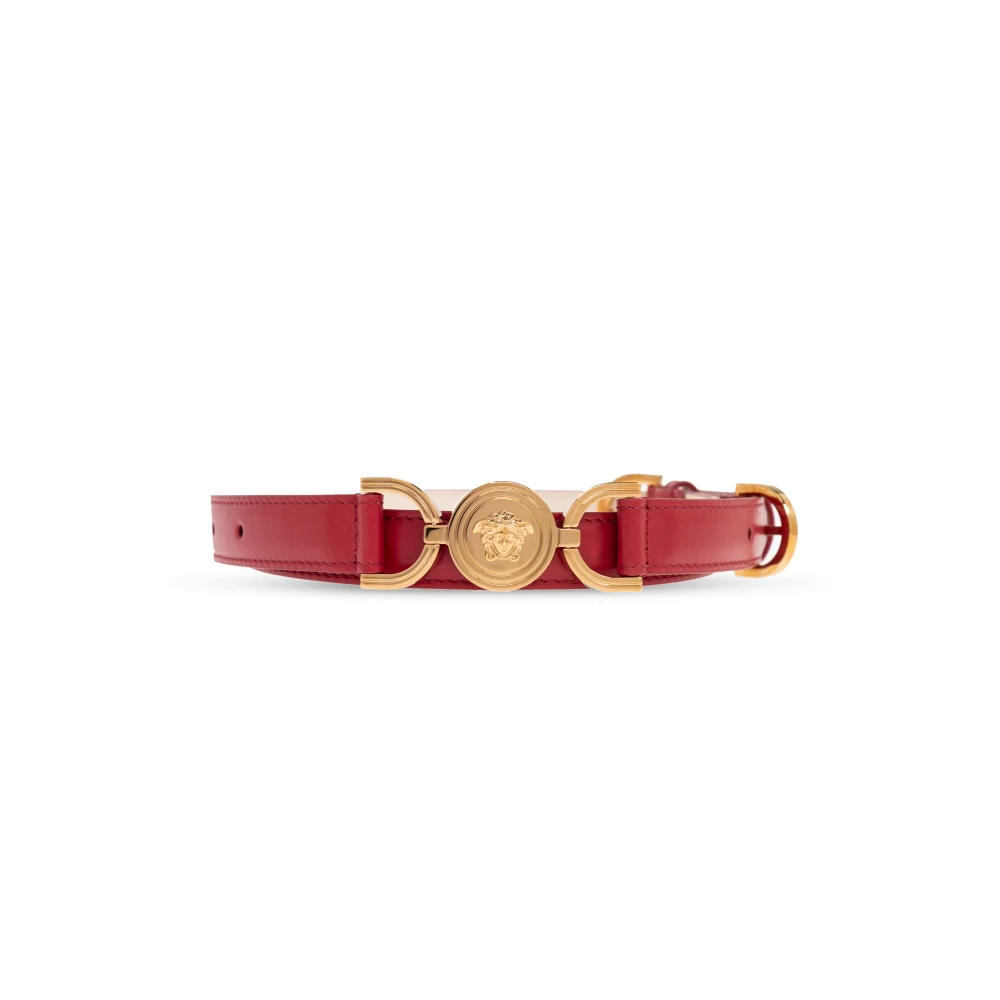 Versace Leren riem Red Dames