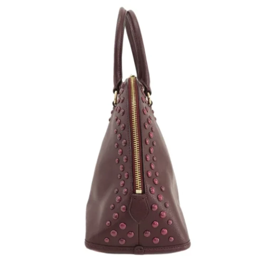 Coach Pre-owned Leather handbags Red Dames
