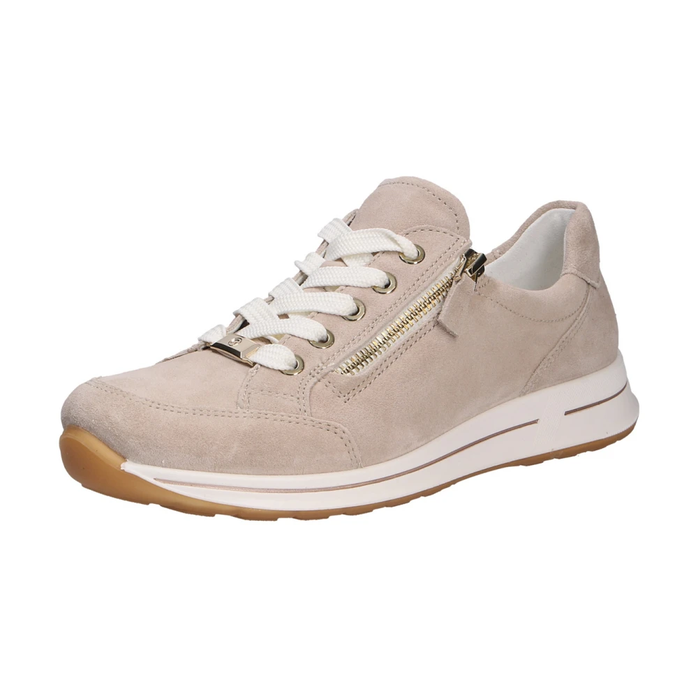 ara Comfort Veterschoen van Veloursleer Dames Schoenen Beige