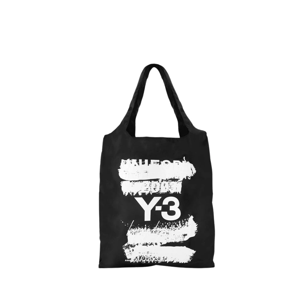 Y-3 Zwarte Shopper Tas Synthetisch Magnetische Sluiting Black Unisex