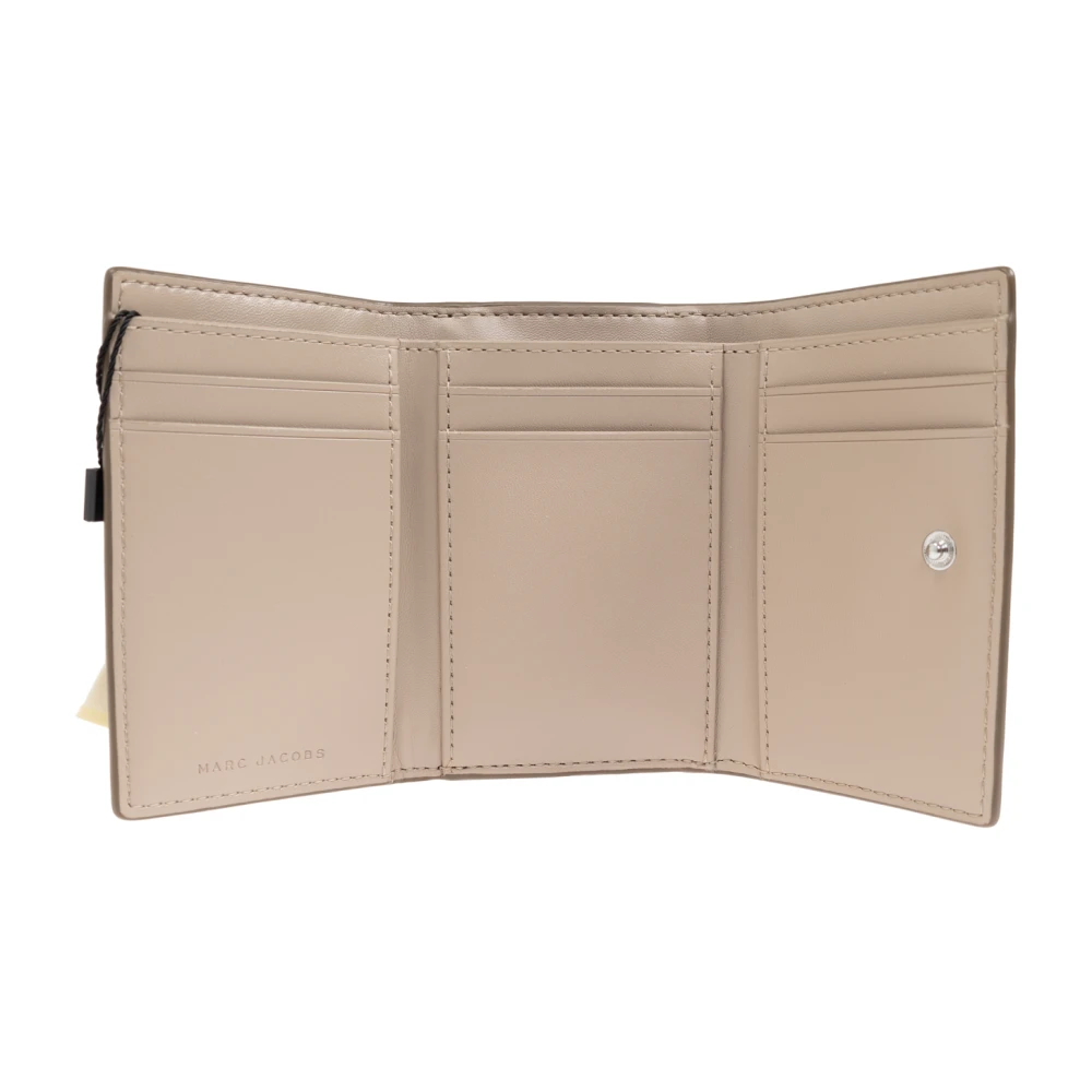Marc Jacobs Portemonnee The Marc Mini Gray Dames