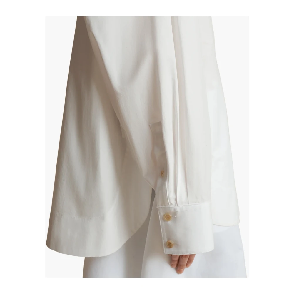 Khaite Witte Katoenen Overhemd White Dames
