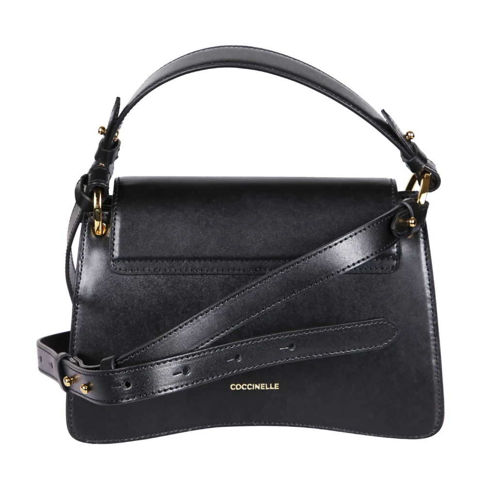 Coccinelle Black Calf Leather Bos Taurus Shoulder Bag - Image 4