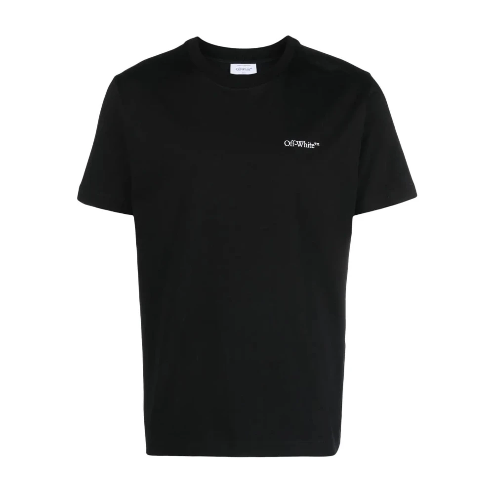 Off White Zwart T-shirt met Scratch Arrow Print Black Heren