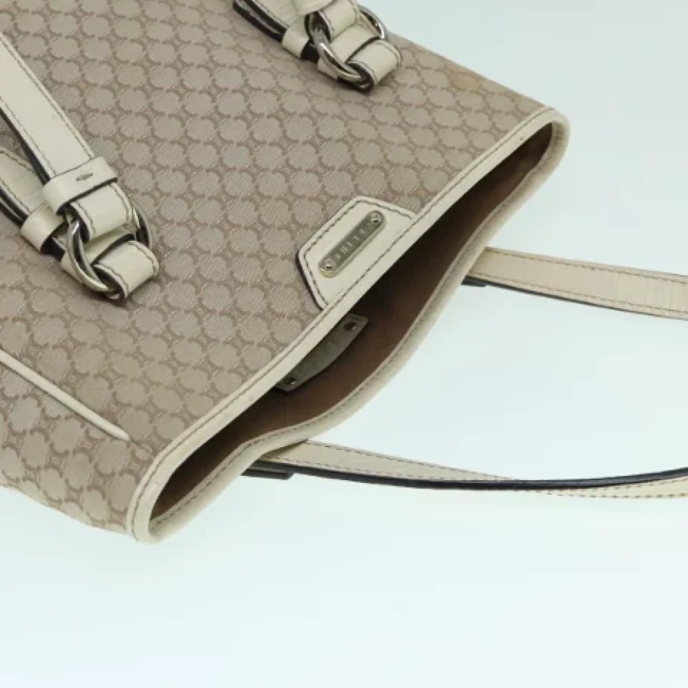 Celine Vintage Pre-owned Canvas handbags Beige Dames