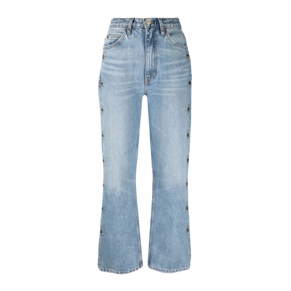 Re Done Vintage Flared Jeans met edelsteen details Blue Dames