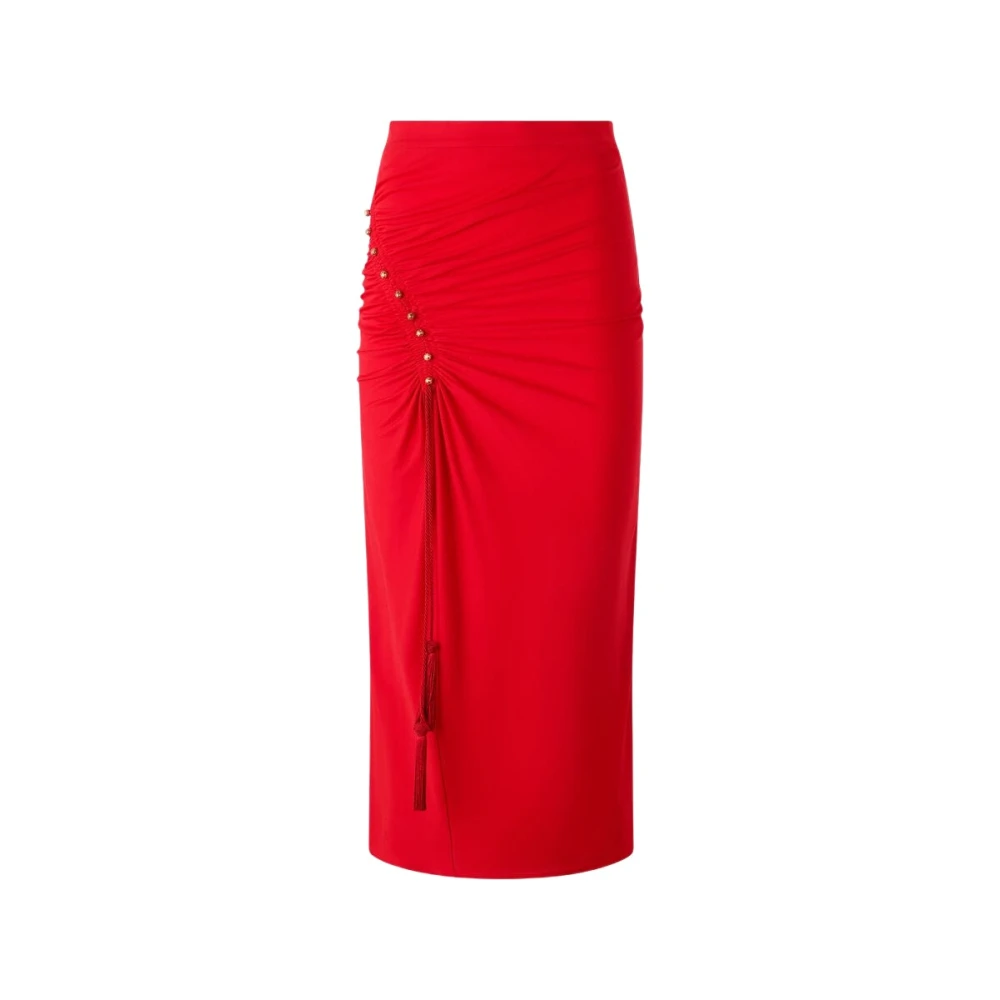 Roberto Cavalli Donna Rosso Gonne, L, New,