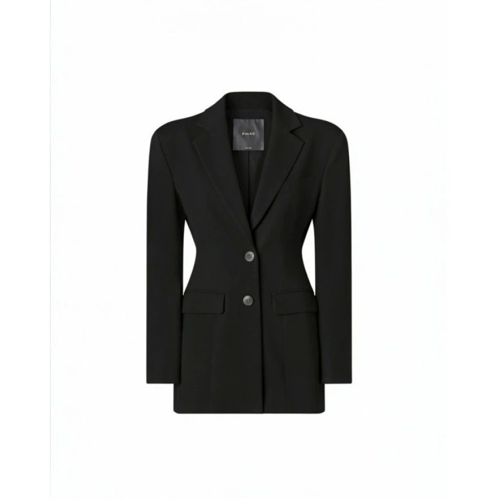 Pinko Donna Nero - Giacca Slim Con Spalle Imbottite - 40 - Immagine 2