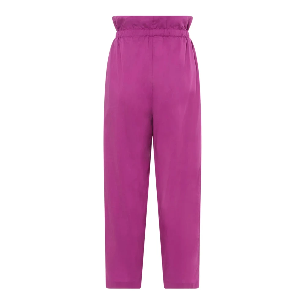 Vanessa Bruno Cropped Trousers Purple Dames