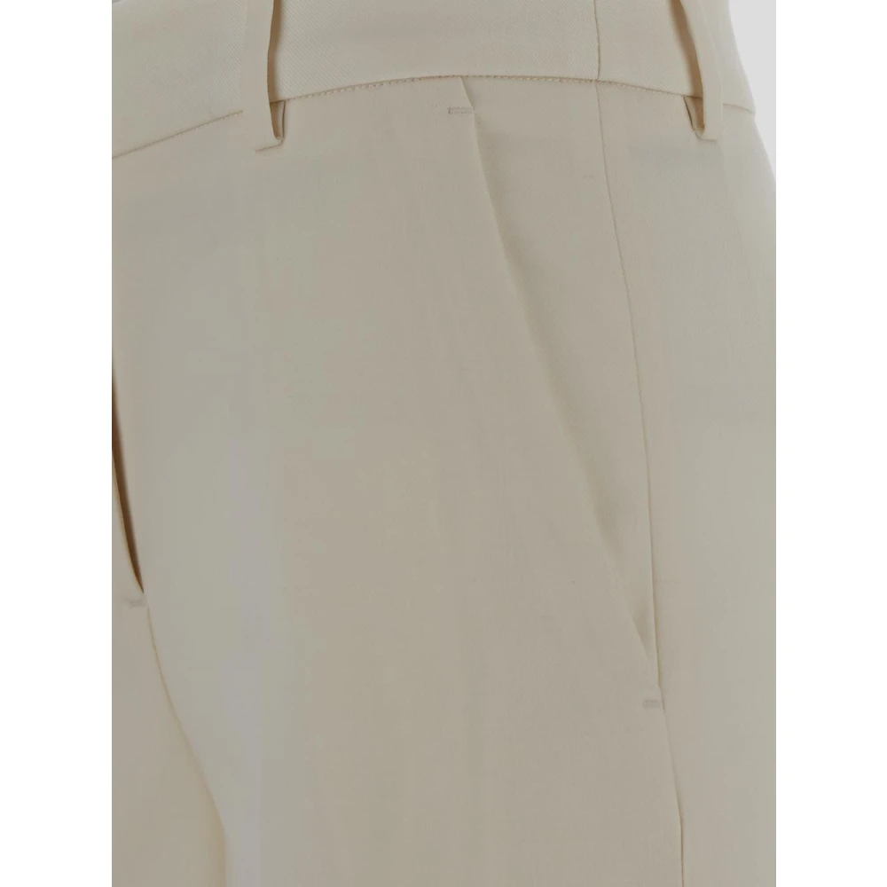 Lardini Wollen Klassieke Broek Beige Dames