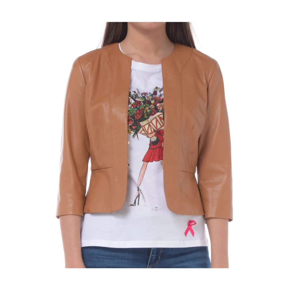 Nenette Women's Brown Night Jacket - Blazers - S - Jackets