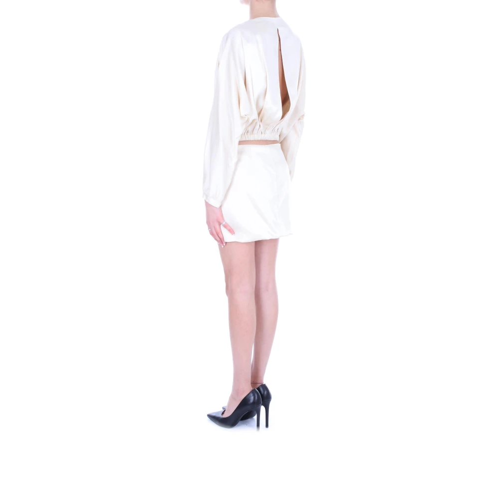 Semicouture Zand Jurken Beige Dames