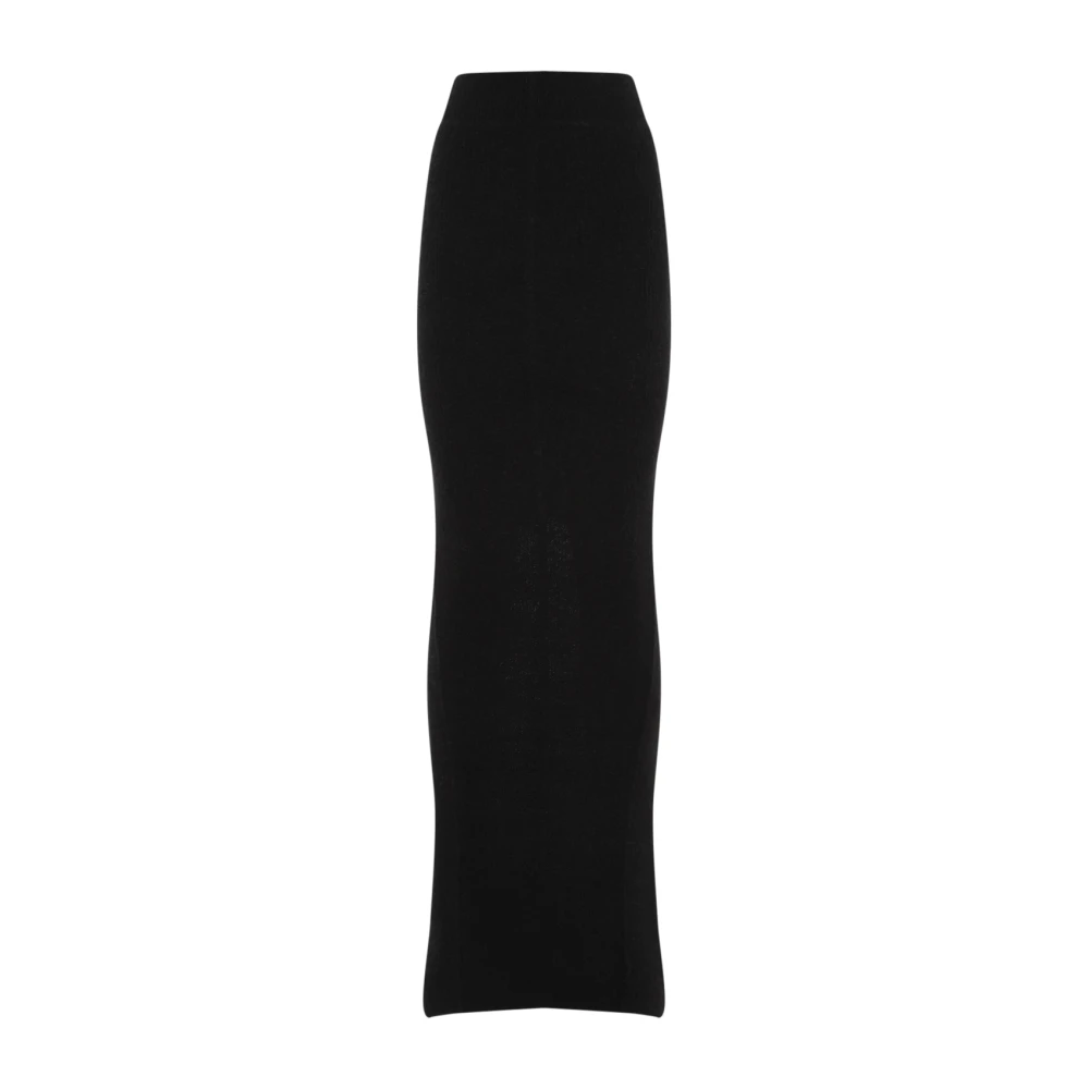 Rick Owens Zwarte Rok Black Dames