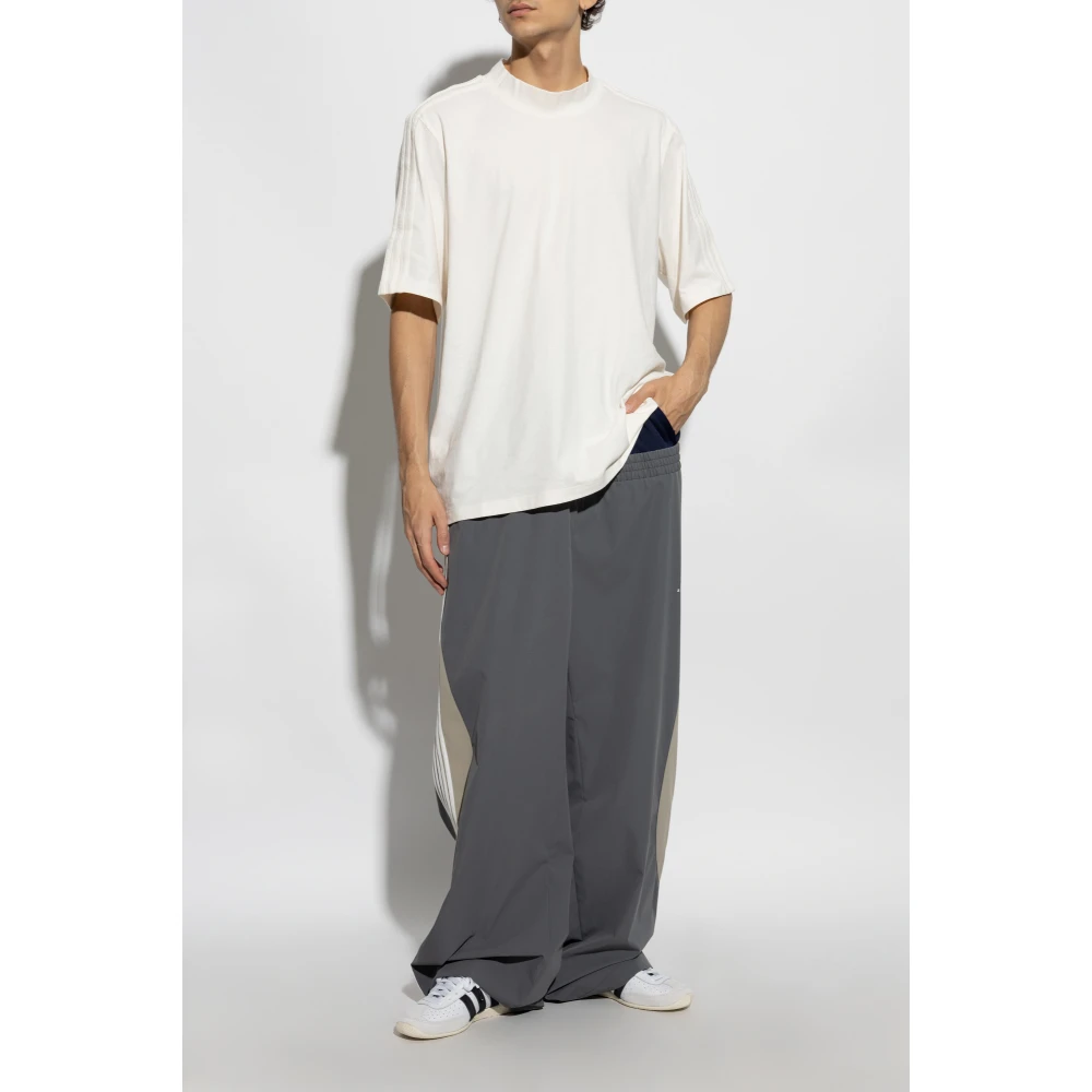 adidas Originals T-shirt met logo Beige Heren