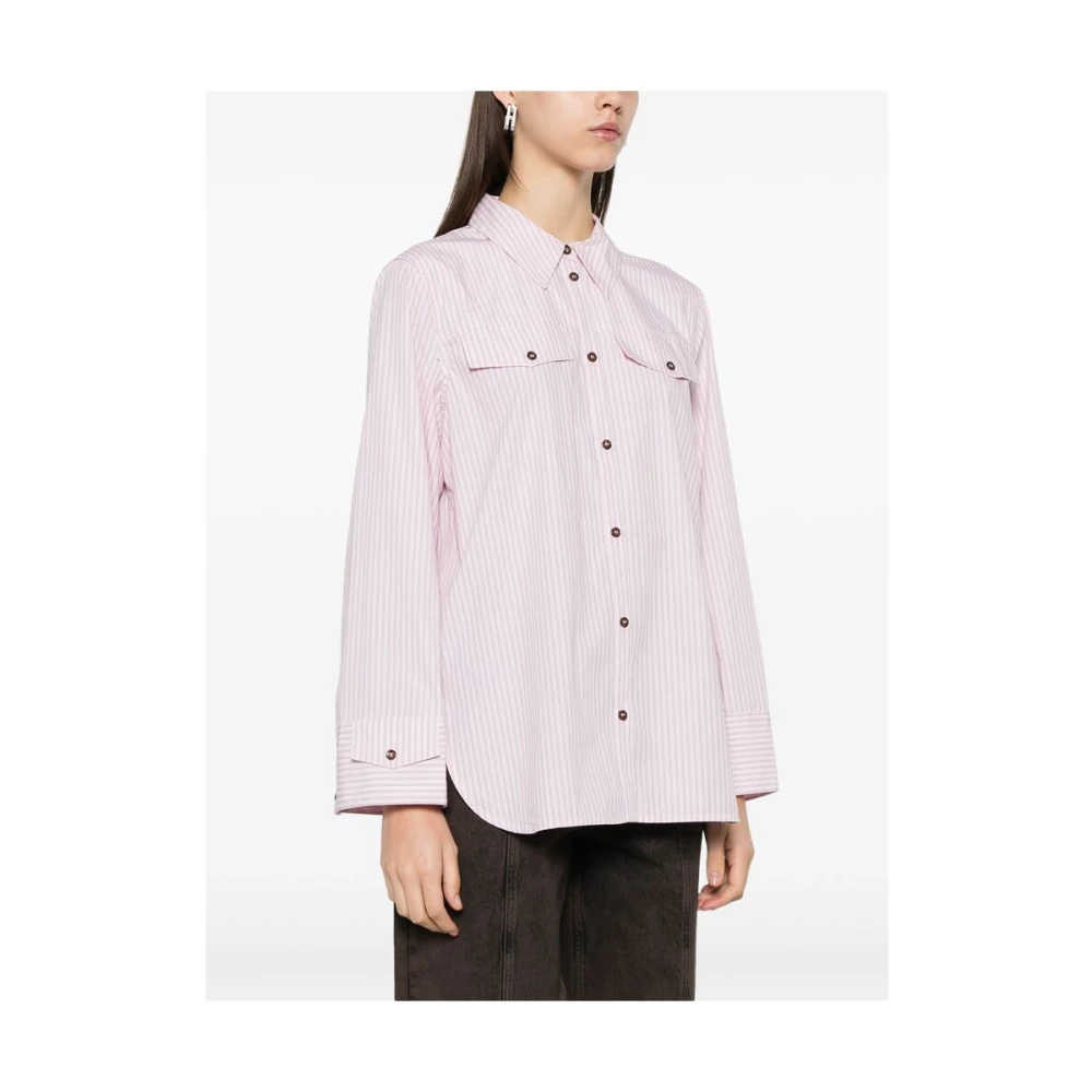 BAUM UND PFERDGARTEN Lichtroze knoopshirt Pink Dames