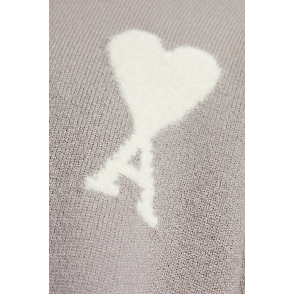 Ami Paris Sweatshirt met logo Gray Heren