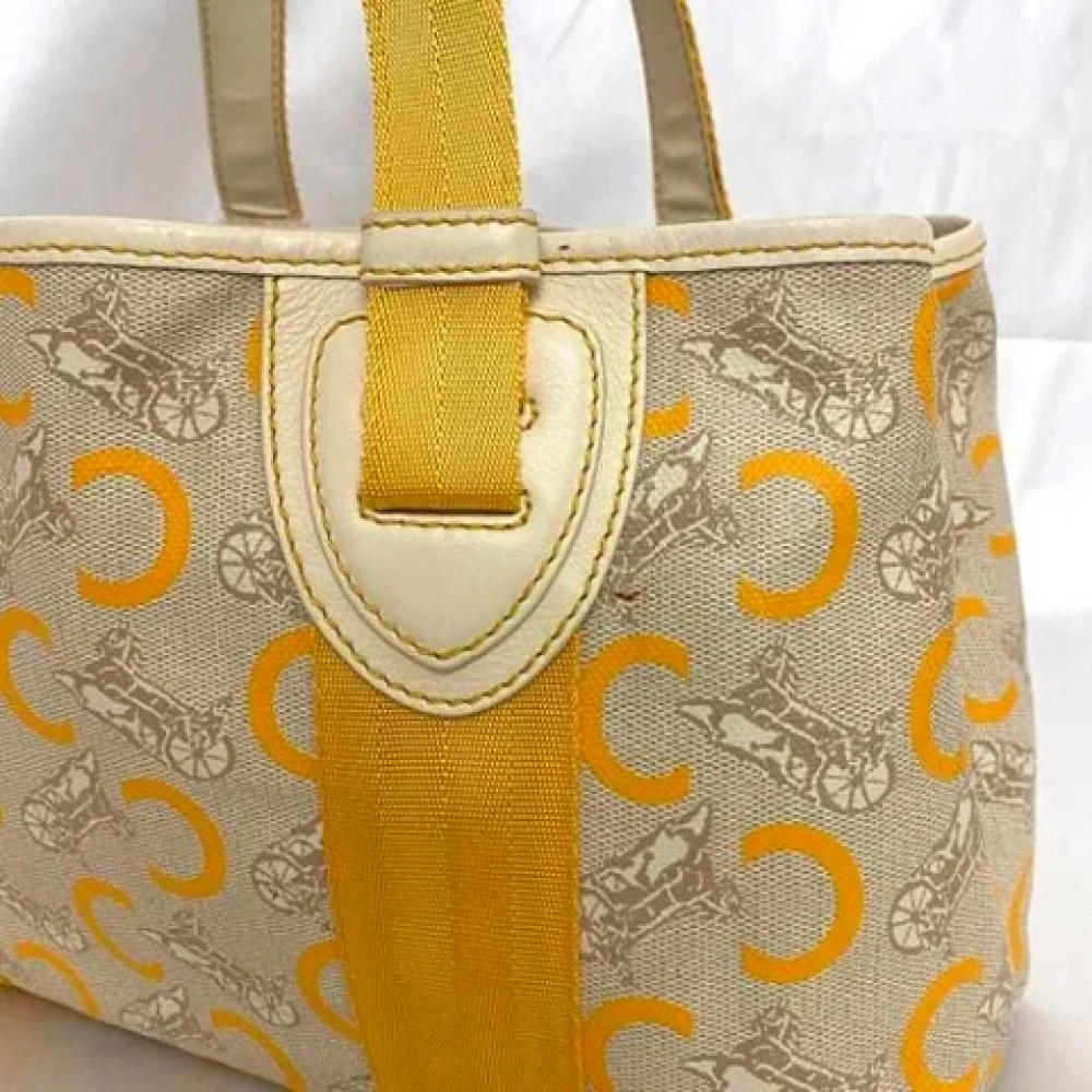 Celine Vintage Pre-owned Leather celine-bags Beige Dames