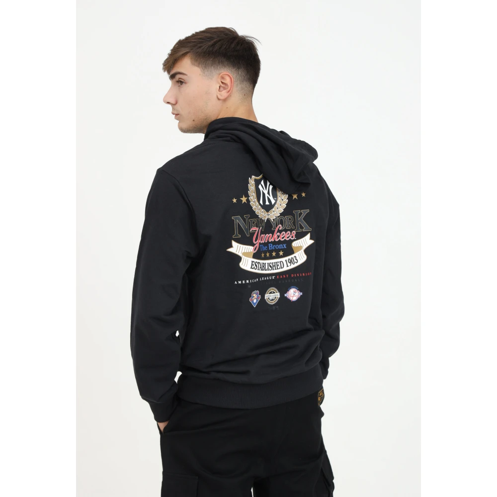 new era MLB Badge Graphic Hoodie Zwart Black Heren