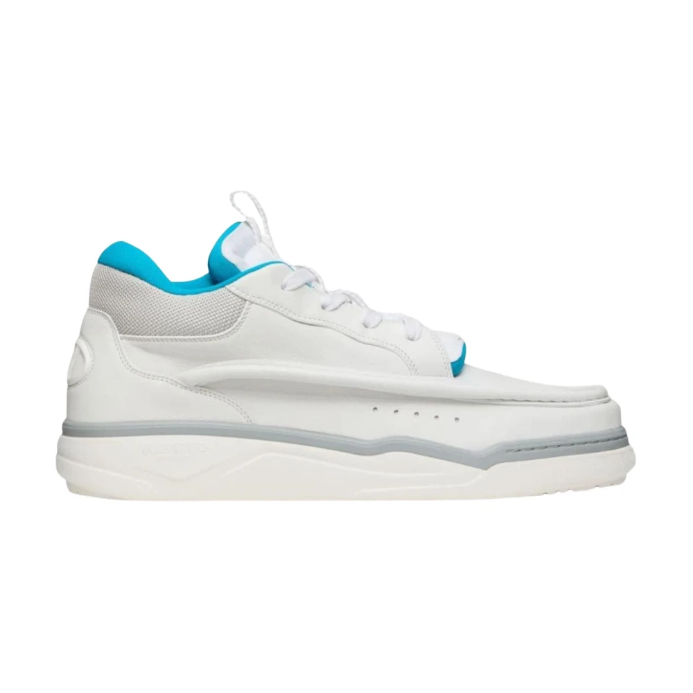 Valentino Garavani White Leather Low Top Sneakers - EU42/US9 - Image 2