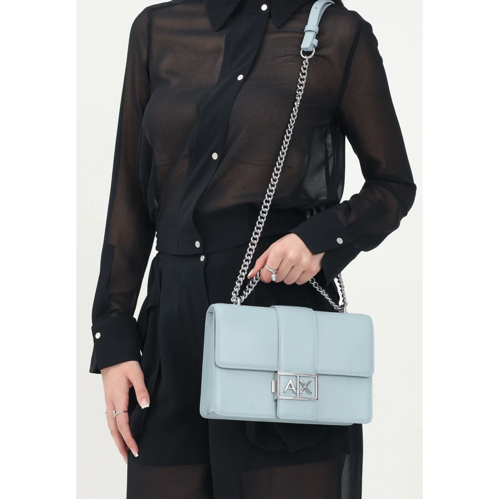 Armani Exchange Elegante Crossbody Tas Blauw Lente Zomer Blue Dames