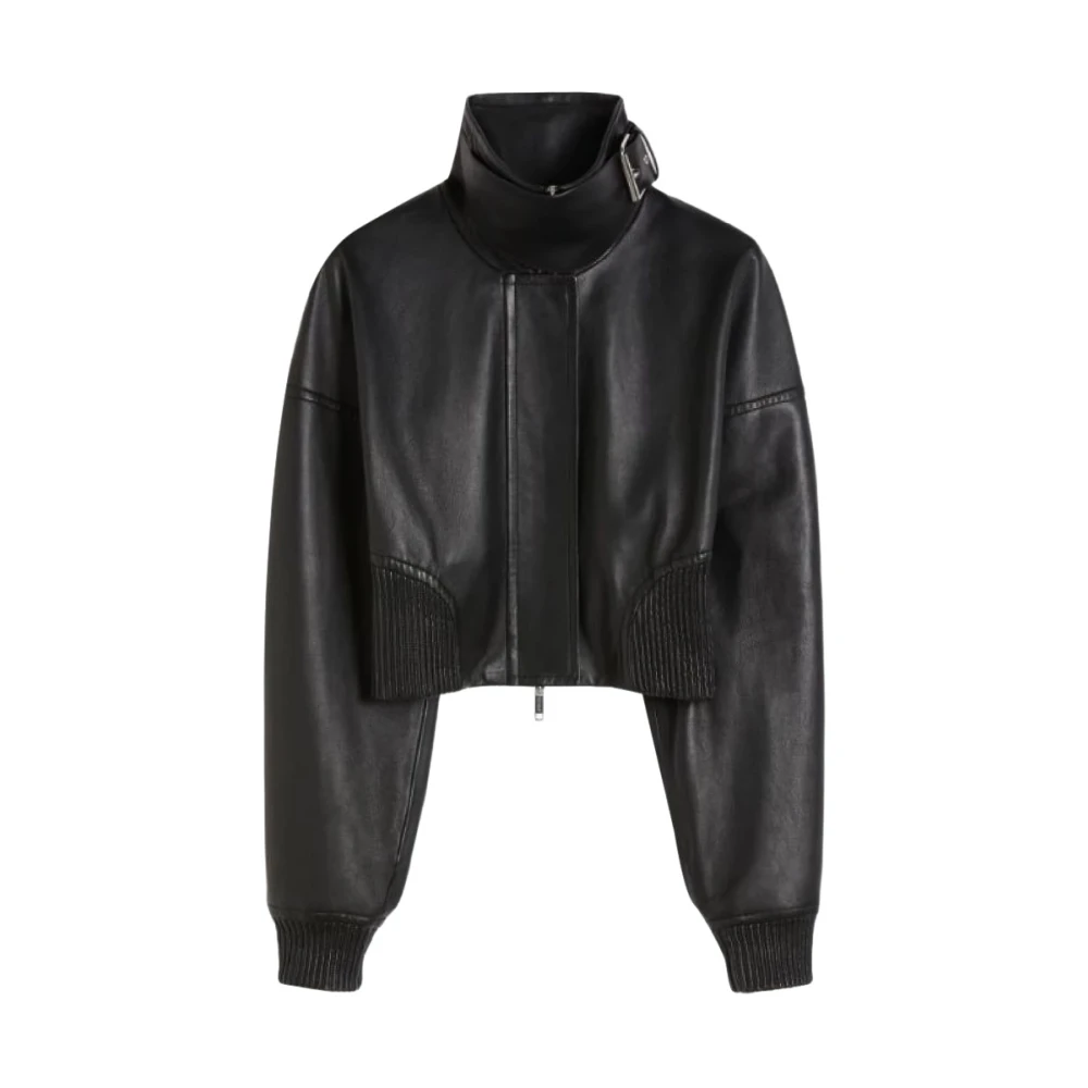 Sportmax Pre Jackets Black - Female - Leather Jackets - Black - Xs - Jackets