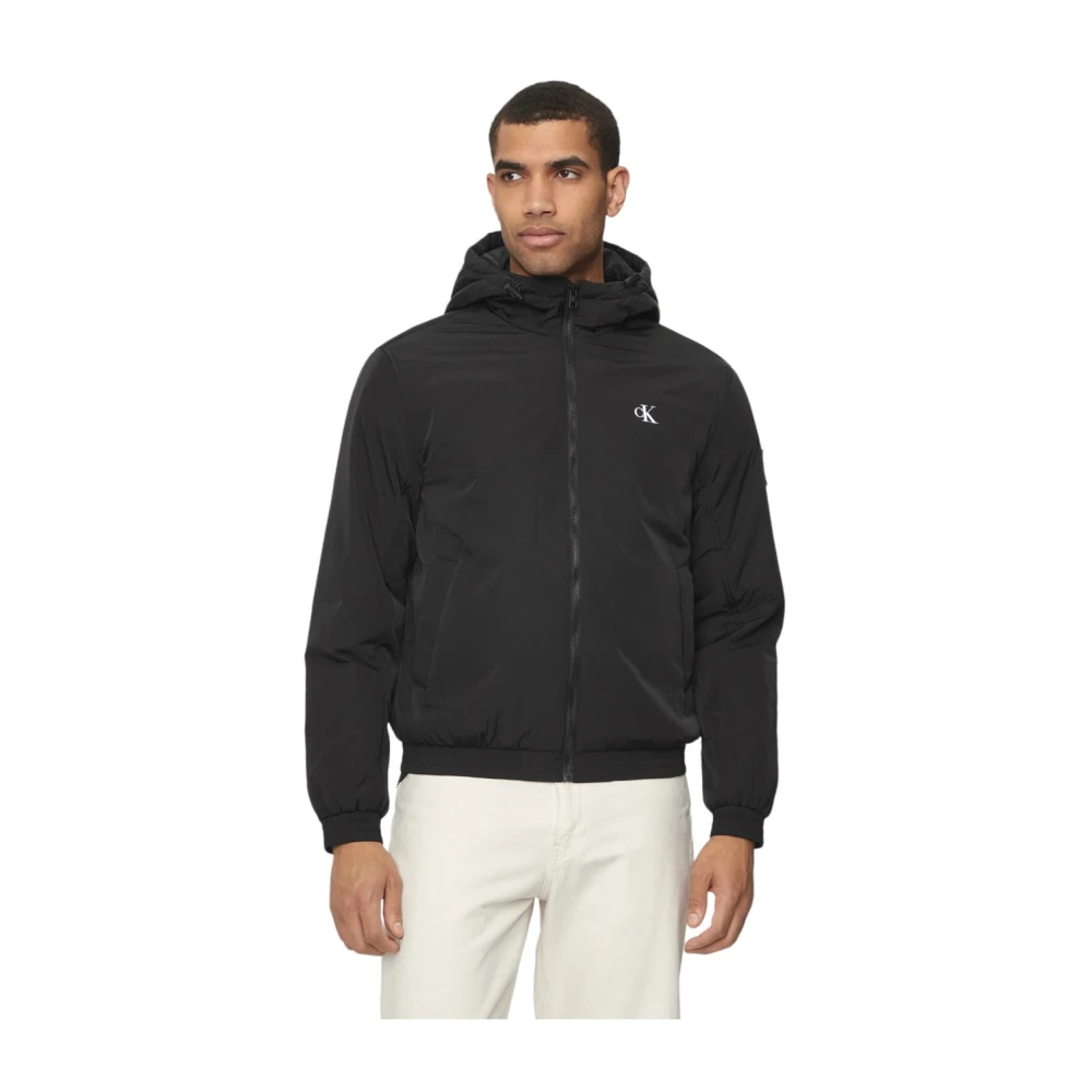 Calvin Klein Stijlvolle Jas voor Mannen Black Heren