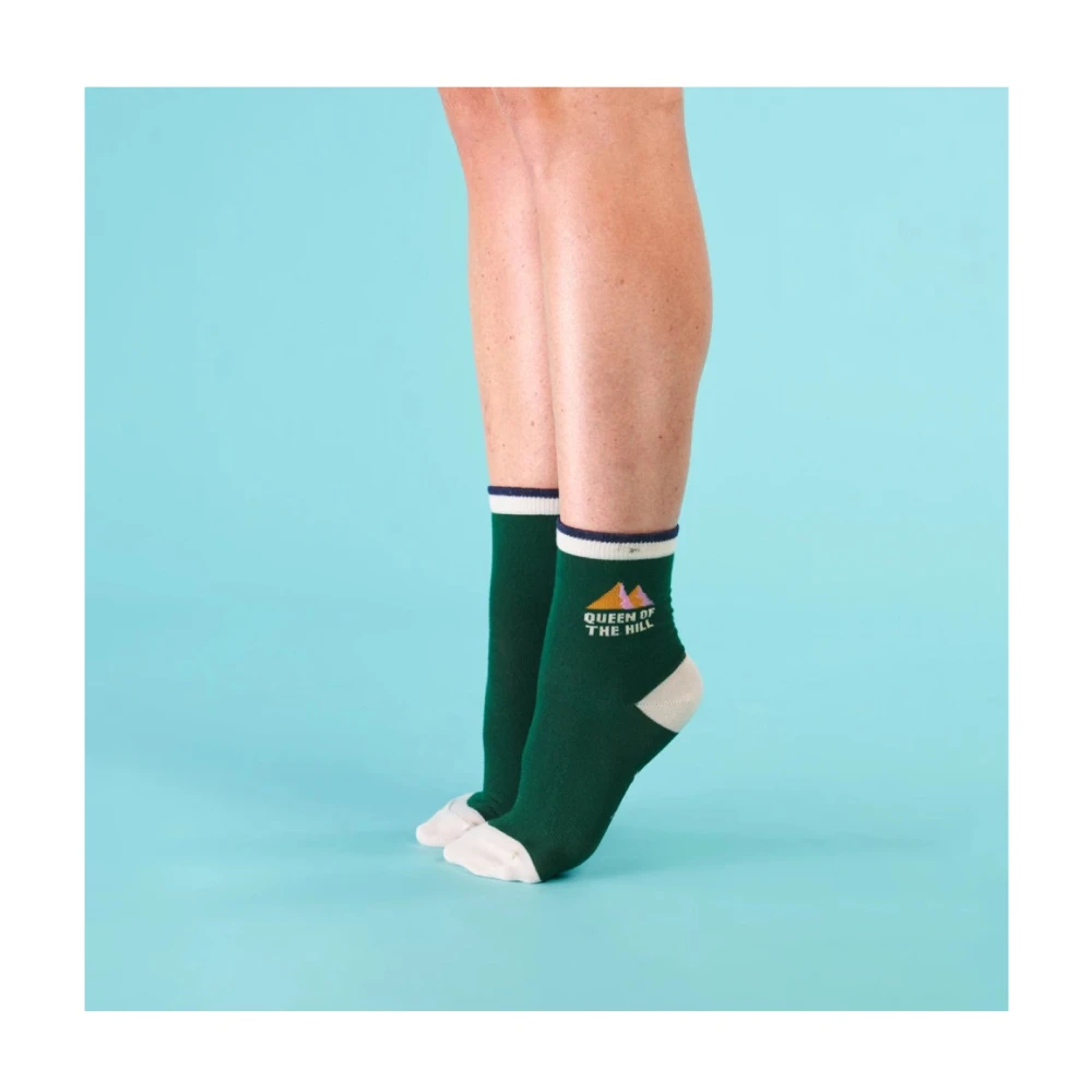 Cabaia Groene Biologische Katoenen Sokken Green Dames