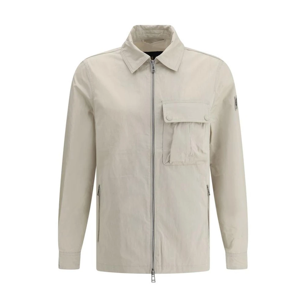 Belstaff Stijlvolle functionele jas met meerdere zakken Beige Heren