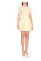 yellow-viscose-dress-with-crew-neck