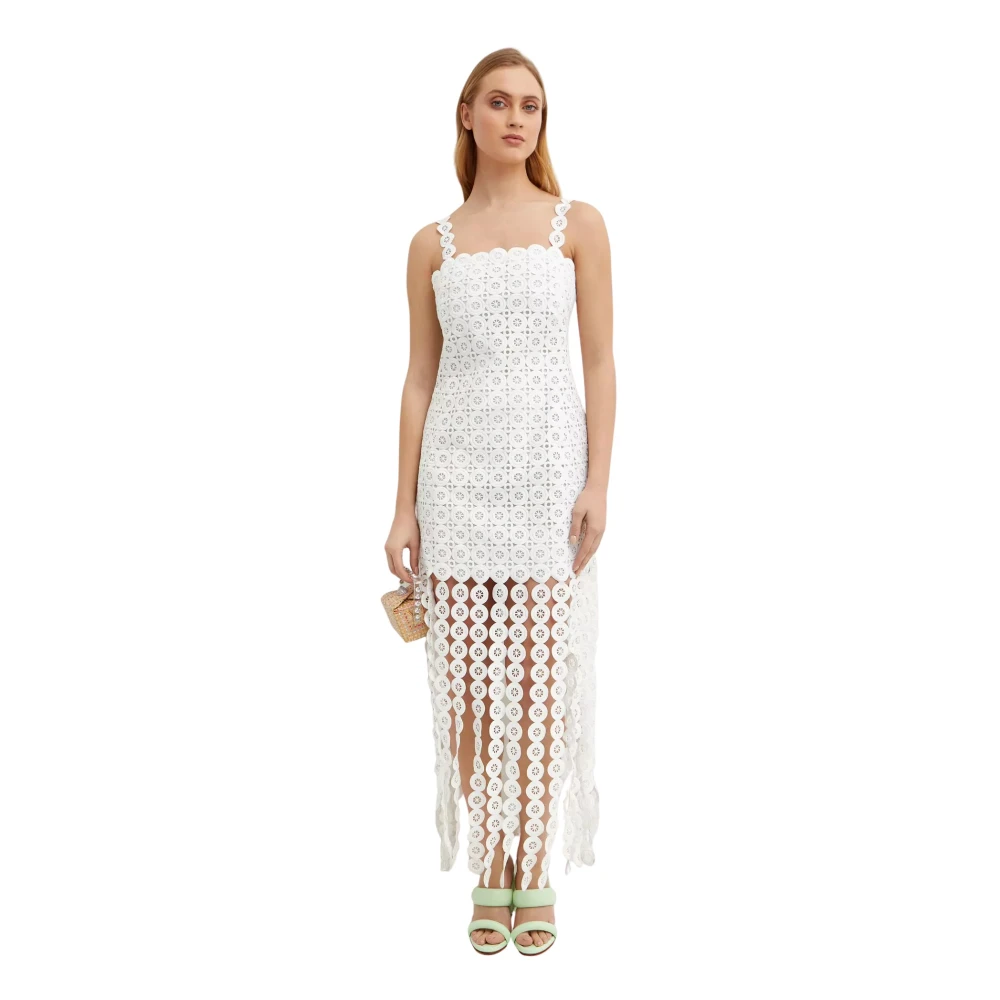 Simkhai Witte franje mini-jurk Jycee White Dames