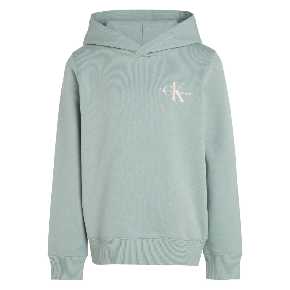 Calvin Klein Unisex Green Monogram Hoodie