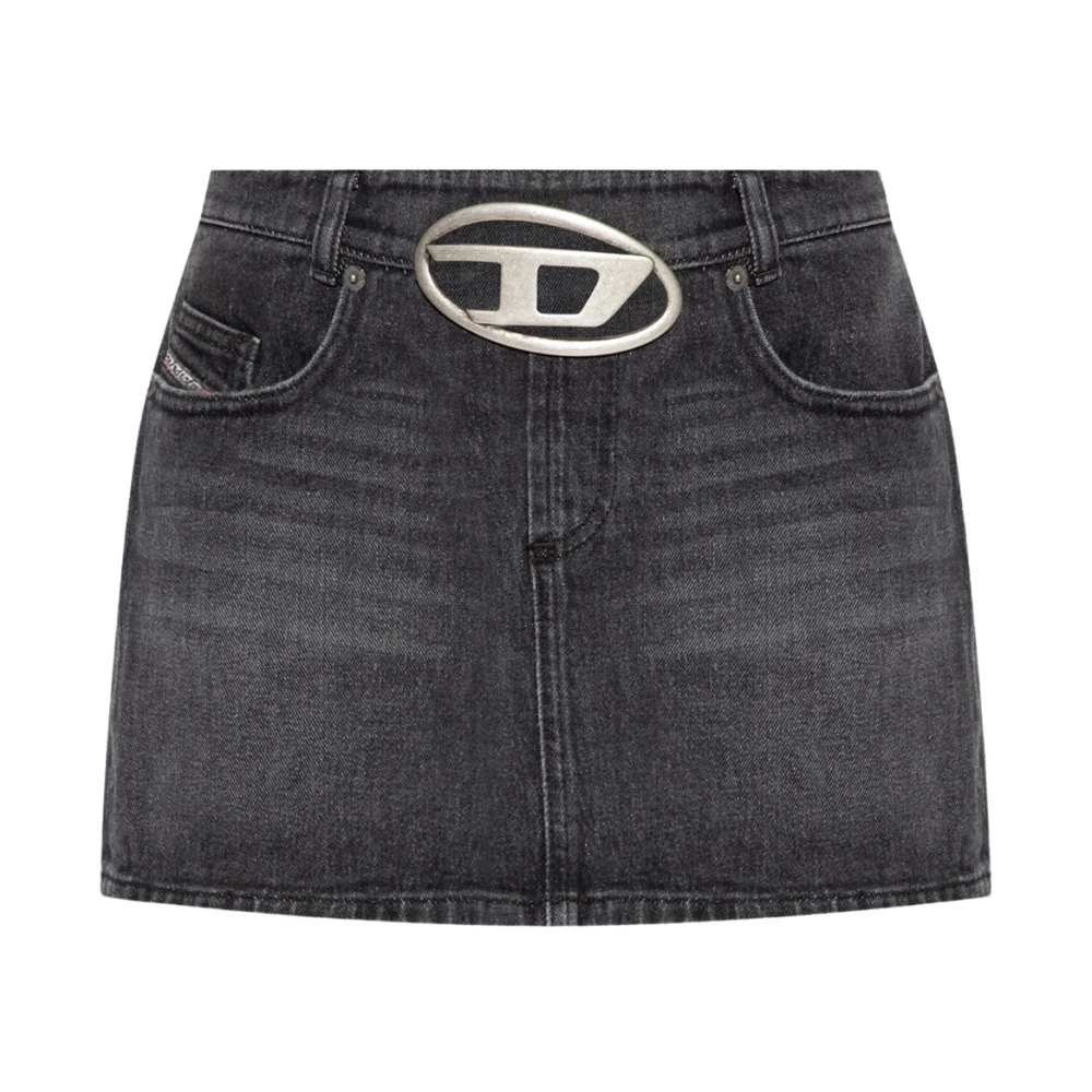 Diesel De-Ron-S2 mini jeanskjol Gray, Dam