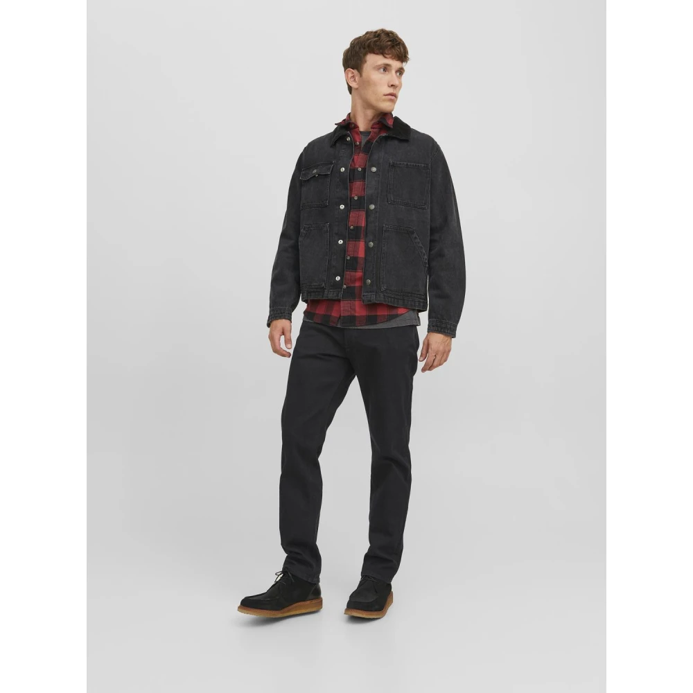 jack & jones Regular Fit Rinse Wash Jeans Black Heren