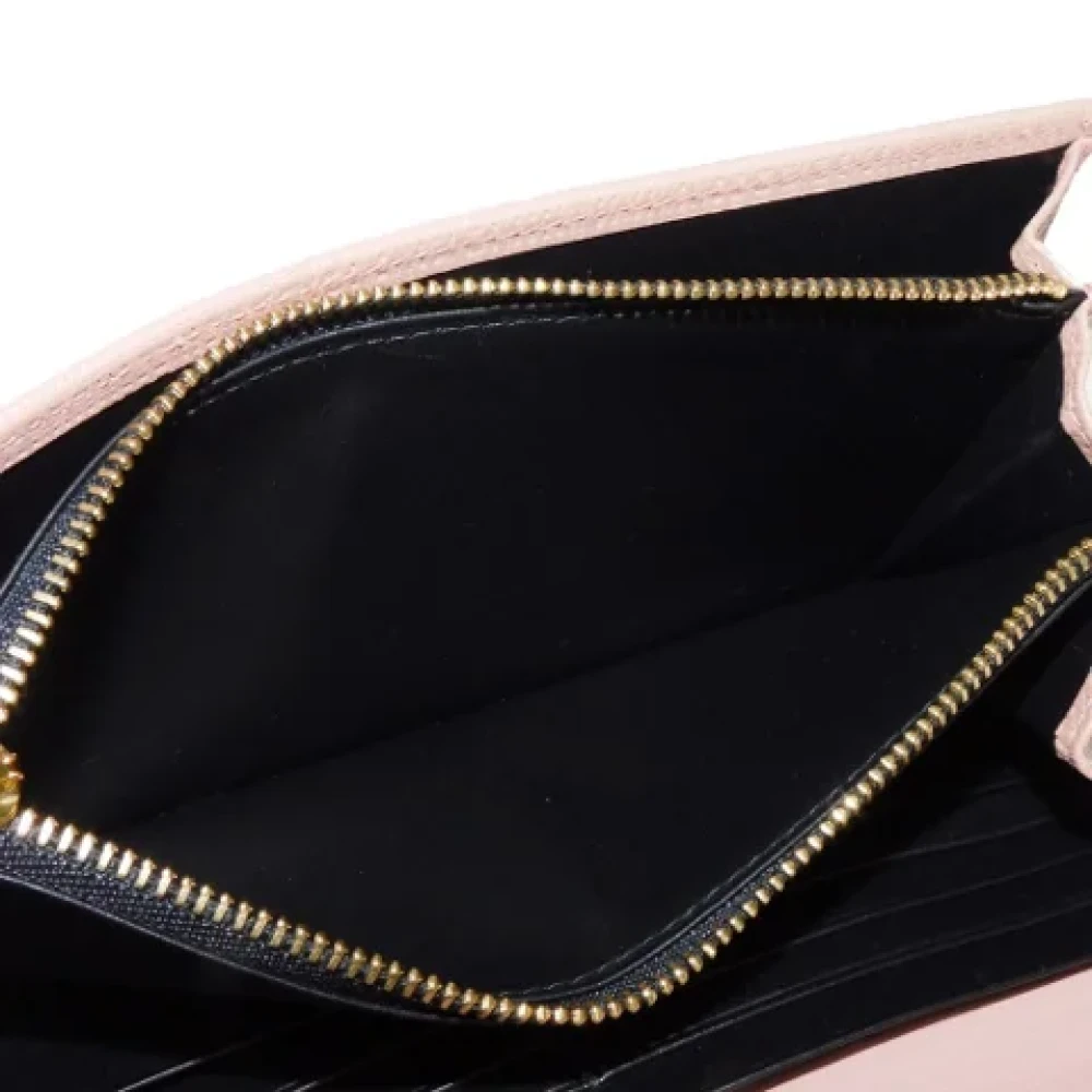 Loewe Pre-owned Leather wallets Pink Dames