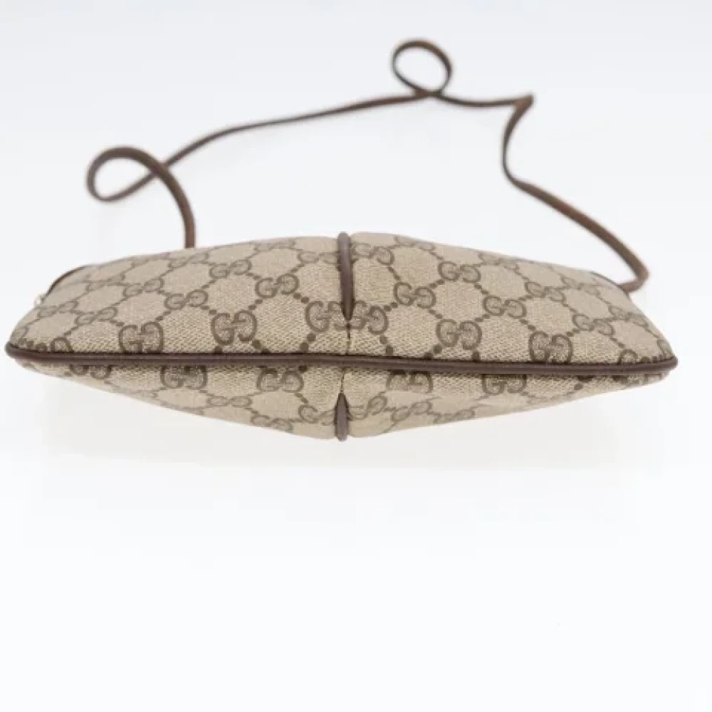 Gucci Vintage Pre-owned Leather shoulder-bags Beige Dames